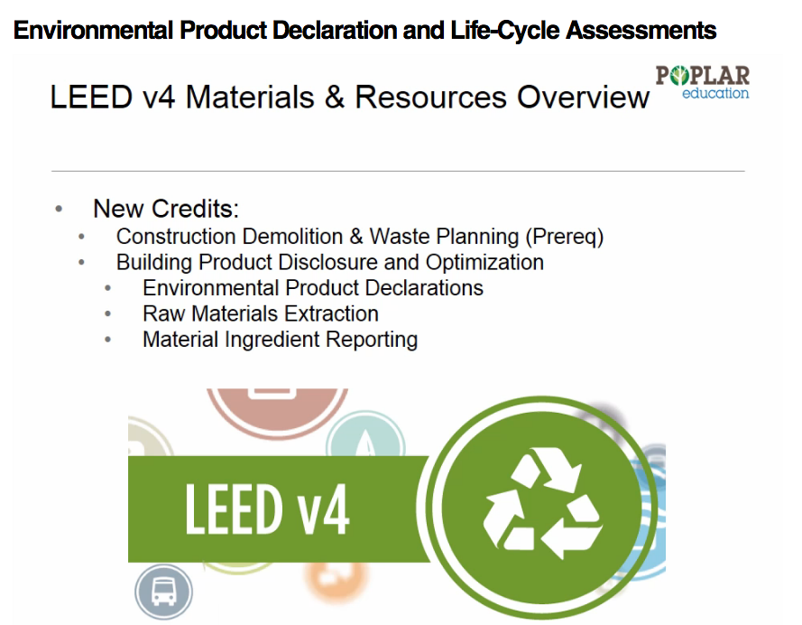 LEED v4 and Green Product Certification